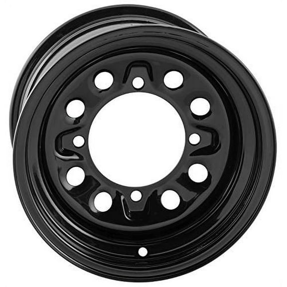 QuadBoss RT-FC0036147156BLA Steely Wheel - 14x7-4+3-4/156 - Black