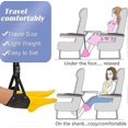 thumbnail image 3 of Airplane Footrest, Adjustable Foot Hammock Under Desk, Plane Travel Foot Rest, Provides Relaxation and Comfortable for Long Flight, 3 of 5