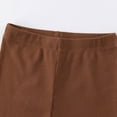 thumbnail image 6 of Karoyedx Joggers for Toddler Girls Toddler Girls Sweatpants Baby Wide Leg Pants Kids Drawstring Baggy Open Bottom Jogger Clothes with Pockets Brown Size,2-3 Years, 6 of 7