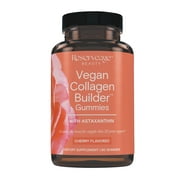 Vegan Collagen Builder Gummies With Astaxanthin, Cherry, 60 Gummies, ReserveAge Nutrition