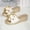 White, variant on Fnooota Women's Wedge Sandals, Slip On PU Open Toe Non-slip Summer Shoes White Size 8.5