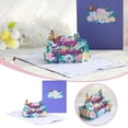 thumbnail image 1 of Tarjeta de felicitación 3D de cumpleaños, tarjetas de felicitación 3D, creatividad, agradecimiento, flores, bendición de mariposa, tallado, Tarjetas de Navidad, perros 40, 1 of 3