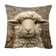 thumbnail image 2 of Euaioeiu Cute Animal Pillow Cover Llama Fox Squirrel Embroidery Style Decorative Throw Cushion Cover Soft Accent Pillow for Living Room Sofa Bedroom Decor, 2 of 6
