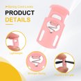 thumbnail image 3 of Uxcell Spring Cord Locks Plastic Single Hole Toggle Stopper for Drawstrings and DIY Projects Pink, 3 of 6