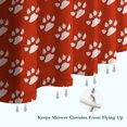 thumbnail image 6 of Christmas Cartoon Dog Paw Shower Curtain 36"x72" ,Bathroom Decorative Shower Curtains Set with 12 Hooks,Modern Waterproof Washable Shower Curtain, 6 of 6