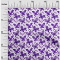 thumbnail image 1 of oneOone Polyester Lycra Purple Fabric Insect & Floral Feather Craft Projects Decor Fabric Printed By The Yard 56 Inch Wide, 1 of 4