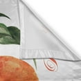 thumbnail image 3 of Ambesonne Peach Kitchen Curtains, Delicious Nectarines, 55"x45", Orange Green and Red, 3 of 3