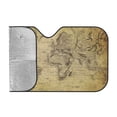 thumbnail image 2 of Bingfone Vintage World Map Car Windshield Sunshade,Sun Foldable Sun Shield Sun Visor For Car - Small, 2 of 8