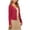 Red, variant on Women's Lightweight Knit Cardigan Single Button V Neck Long Sleeve Cropped Sweater Tops Open Front Summer Cover Ups Outerwear Yellow
