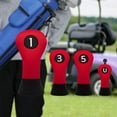 thumbnail image 6 of AMLESO Golf covers Golf Club Head Covers for Woods Portable Long Neck Golf Cover for Men, Women Golfer Equipment 1 3 5 U, 6 of 10