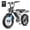 Gradient Black, variant on YareYi Electric Bike for Adults 38MPH, 3000W Peak E-Mountain Bicycle, 20" Fat Tire E-Bike, 52V 20Ah Removable Battery UL2849