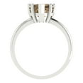 thumbnail image 4 of Clara Pucci 14K White Gold 2ct Champagne Solitaire Ring for Women, 4 of 8