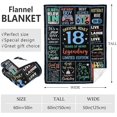 thumbnail image 2 of 18th Birthday Gifts for Boys Blanket 60"x50", 18 Year Old Boy Birthday Gifts, Cool Birthday Gifts for 18 Year Old Boys, 18 Year Old Boy Gifts, 18th Birthday Decorations, 18 Birthday Gift Ideas, 2 of 6