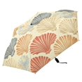 thumbnail image 3 of ALAZA Seashell Retro UPF 50+ Compact Folding Umbrella for Rain Travel Umbrella Packable, 3 of 8