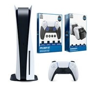Sony Playstation 5 Disc Version Console with Dual Charging Dock Station and ControlGrip Player Pack Bundle