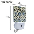 thumbnail image 4 of Yayeee LED Night Light for The Home Plug in With Light Sensors 2 Pack, Blue Floral, 4 of 6