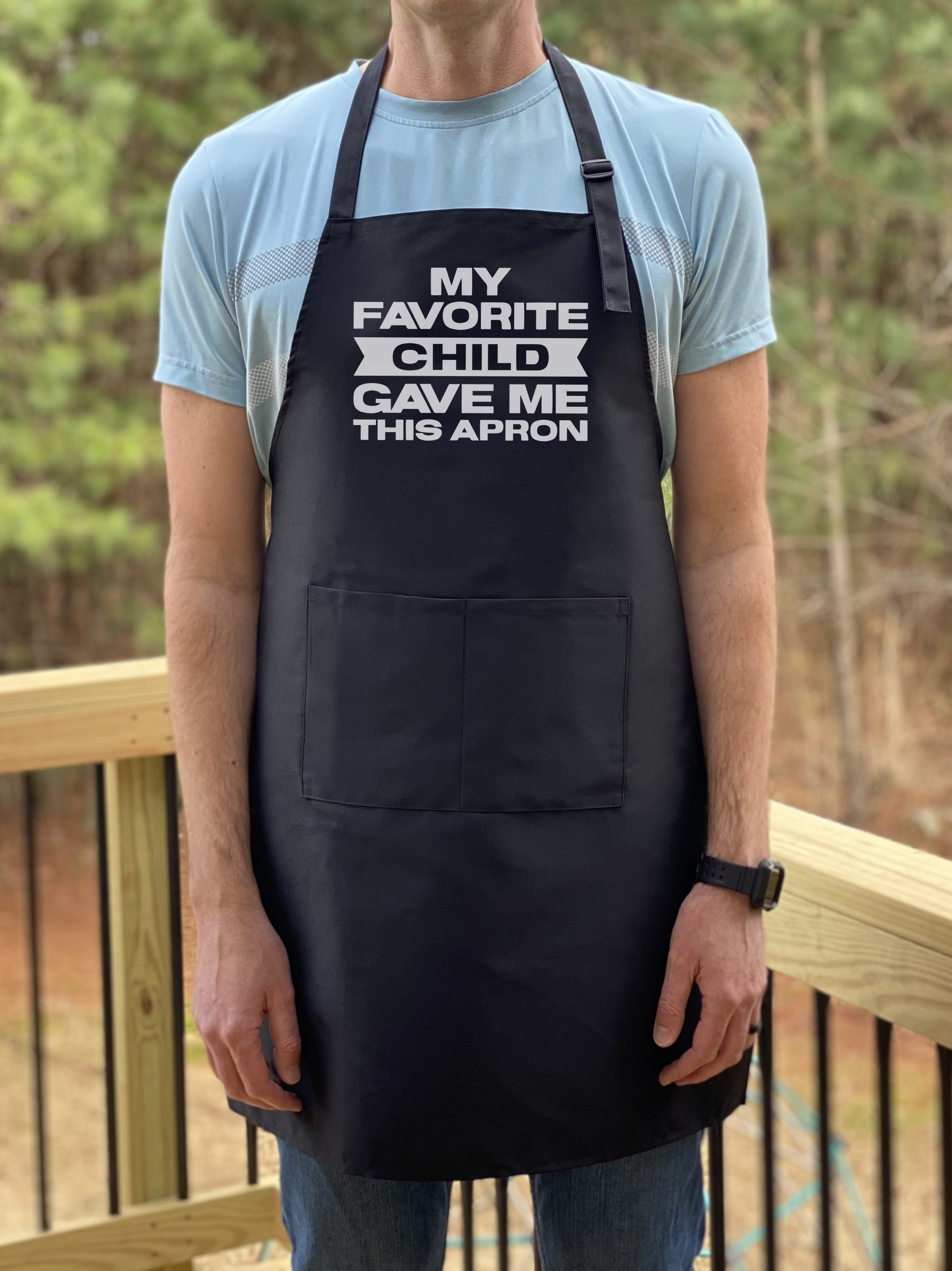 GuyAprons My Favorite Child Gave Me This Apron Apron, Funny Apron for Men, BBQ Grill Apron, Funny Apron for Dad