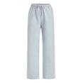 thumbnail image 1 of Pincandy Women's Casual Striped Pants - Elastic Waist with Pockets, Loose Fit for Daily Wear, 1 of 3