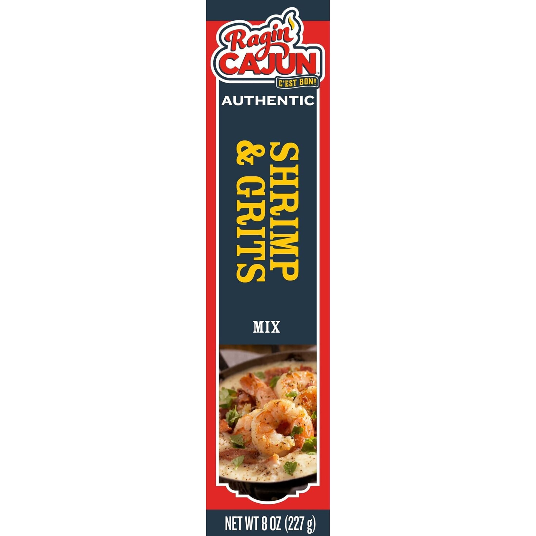 Ragin’ Cajun Authentic Shrimp & Grits Mix, Cajun Creole Dinner Box, 5 oz, Pack of 6