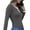 Dark Gray, variant on Women’s Long Sleeve Henley T Shirts Button Down Tops Ribbed Knit Shirts Casual Basic Tops