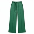 thumbnail image 5 of Qingpeng Womens Plus Size Wide Leg Pants High Waisted Elastic Palazzo Casual Pants Beach Trousers with Pockets, 5 of 7