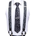 thumbnail image 3 of Set de tirantes Barry.Wang elásticos tipo Y para hombre con corbata, 3 of 8