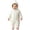 V99-White, variant on WhouRiu Baby Boys Casual Zip Up Romper Fall Winter Long Sleeve Solid Color Cute Warm Onesies 6-24 Months