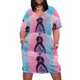 thumbnail image 1 of ¡REY DEL ROCK! Vestido holgado con bolsillos, vestidos de cumpleaños para mujer, traje de verano para mujer, vestido coreano para mujer., 1 of 7