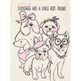 thumbnail image 3 of Wonder Nation Girls Short Sleeve Dogs T-Shirt, Sizes 4-18 & Plus, 3 of 3