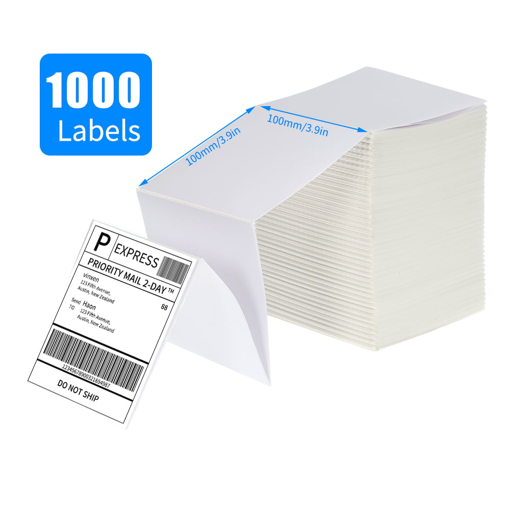 1 Roll of 1000 Labels 4" x 4" Limited Quantity labels 100mm x 100mm 