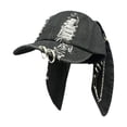 thumbnail image 1 of Gorra de béisbol Yinane con orejas de conejo transpirable ajustable, 1 of 8
