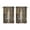 Brown Matte Color-1, variant on Vintage Brown Matte Color Blocks Tier Kitchen Curtains for Bathroom Living Rod Pocket Window Drapes 28"x39" 2 Panels Window Treatment Tiers