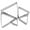 Silver, variant on Monyance biscuit cutter Stainless Steel Triangle Biscuit Molds for Kitchen & Bakery(2.76X2.76X0.59Inches)