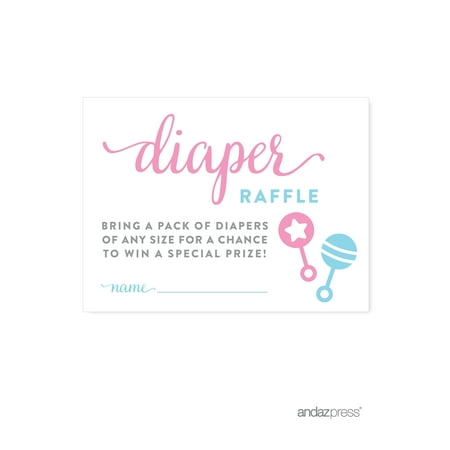 Diaper Raffle Team Pink Blue Gender Reveal Baby Shower Games 30 Diaper Raffle Team Pink Blue Gender Reveal Baby Shower Games 30