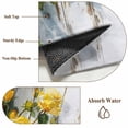 thumbnail image 6 of Spring Floral 2'x6' Runner Rugs for Hallway Kitchen Bedside Non Slip, Yellow Roses Flowers Leaves Farmhouse Wooden Entryway Rug Runners with Rubber Backing, Long Carpet Runner for Laundry Room, 6 of 8