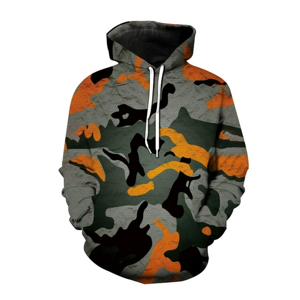 Sudadera con capucha estilo militar con estampado 3D de camuflaje sudadera con capucha para hombre y mujer sudadera con capucha de moda ropa de calle Harajuku abrigo ropa para hombre Walmart