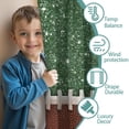 thumbnail image 3 of Blackout Kids Curtains,Green and Brown Football Stitch Pattern Childrens Insulated Curtains Set Of 2,Bedroom Essentials,Toddler Room Decor 42"x84", 3 of 5