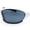 White - Black, variant on Mens Rimless Oval Round Sport Wrap Around Plastic Y2K Sunglasses White - Black