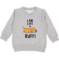 thumbnail image 2 of Inktastic Lab Life is Ruff Yellow Lab Toddler Sweatshirt, 2 of 4