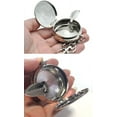 thumbnail image 4 of 2pc Mini Portable Pocket Ashtray/Vehicle Cigarette Ashtray, Stainless Steel Ashtray with  Cigarette Snuffer and Key Chain, Modern Ash Holder for Outdoor Use, 4 of 7