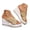 Yellow, variant on Women Beaded Braided Wedge Platform Slippers Slip on Open Toe High Heel Summer Beach Vacation Shoes