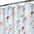 thumbnail image 3 of Mermaid Princess Sea Pattern Shower Curtain 36"x72" ,Bathroom Decorative Shower Curtains Set with 12 Hooks,Modern Waterproof Washable Shower Curtain, 3 of 6