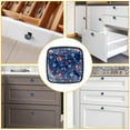 thumbnail image 4 of 4 Pcs Cabinet Handle Drawer Pulls Ocean Ocpotus Knobs with Screws Square Furniture Office Cabinet Knob Decoration, 4 of 5