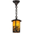 thumbnail image 7 of Meyda Tiffany 156666 Fly Fisherman 8" Wide Mini Pendant - Brown, 7 of 7