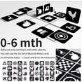 thumbnail image 2 of Tarjetas Flash en blanco y negro para bebés, 20 tarjetas, 40 páginas, juguetes para bebés recién nacidos de alto contraste, 2 of 5