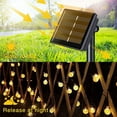 thumbnail image 5 of Juhefa Solar String Lights Outdoor 60 Led 35.6 ft Crystal Globe Lights for Garden Yard Porch Wedding Party Decor (Warm), 5 of 11