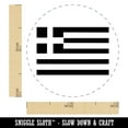thumbnail image 2 of Greece Flag Self-Inking Rubber Stamp Ink Stamper - Dry Pad (No Ink) - Mini 1/2 Inch, 2 of 7