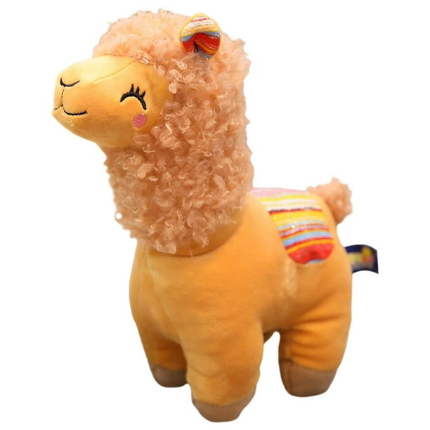 Almohada de felpa de alpaca Zulema marrón 35cm