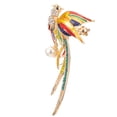 thumbnail image 1 of Phoenix Hummingbird Brooch Pin with Rhinestone and Pearl for Decoration Multi Sizes Available, 1 of 8