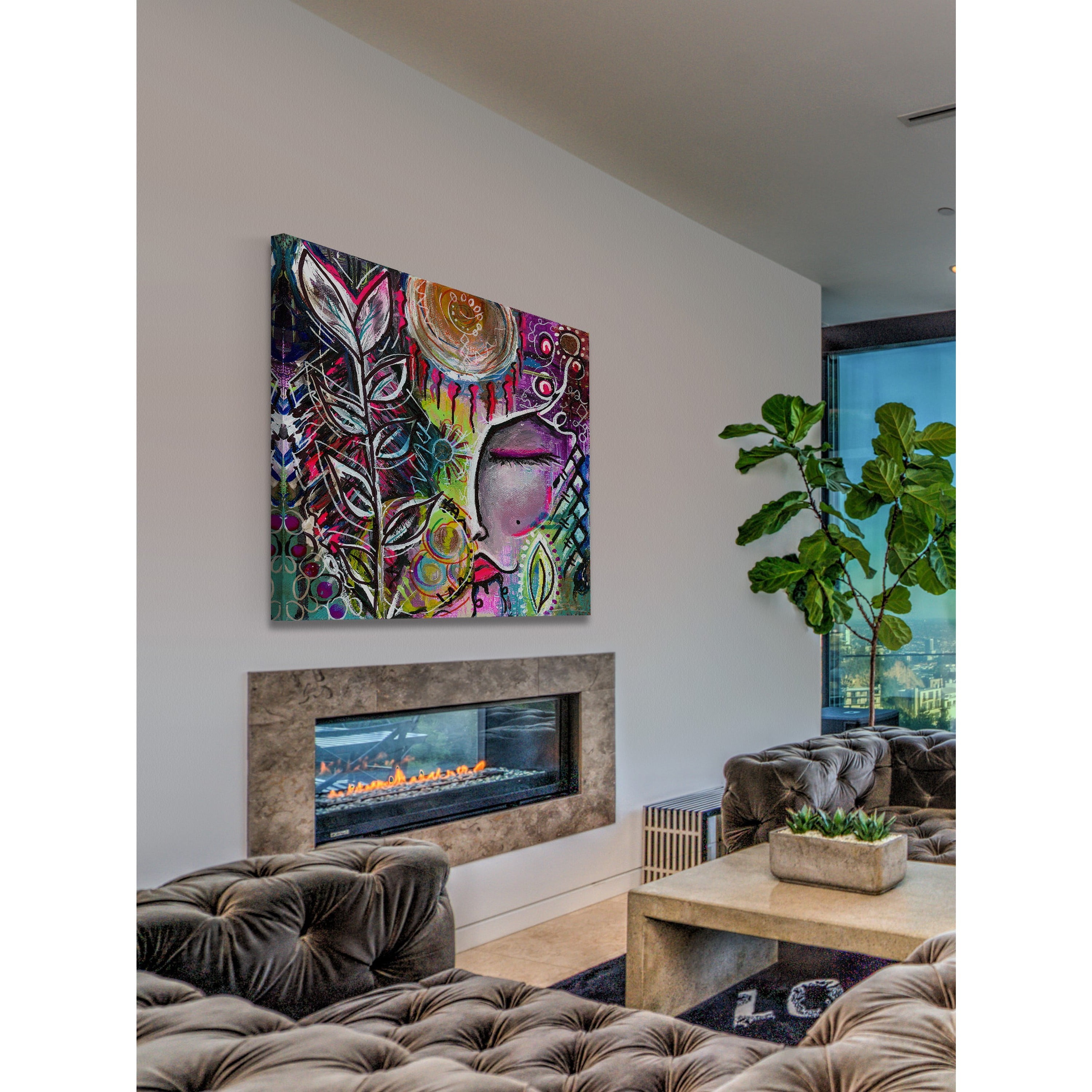 "Goddess" Painting Print on Wrapped Canvas